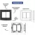 CONJ 2 INTERRUPTORES SIMPLES + 2 TOMADAS 10A 4X4 GIZ BLACK COM GRAFITE TRAMONTINA - SOS MATERIAIS