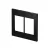 PLACA 4X4 6 POSTOS RECTA SATIN BLUX - comprar online