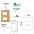 CONJ 1 INTERRUPTOR PARALELO + 1 TOMADA 10A RECTA SATIN OURO NOBRE BLUX 4X2 - loja online