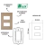 CONJ 1 INTERRUPTOR SIMPLES + 1 INTERRUPTOR PARALELO RECTA SATIN FENDI BLUX 4X2 - loja online