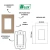 CONJ 1 INTERRUPTOR SIMPLES + 2 TOMADAS 20A RECTA SATIN FENDI BLUX 4X2 - loja online