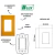 CONJ 1 INTERRUPTOR PARALELO + 2 TOMADAS 20A RECTA SATIN MOSTARDA BLUX 4X2 - loja online