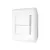 CAIXA DE SOBREPOR 1 INTERRUPTOR SIMPLES + 1 INTERRUPTOR PARALELO BRANCO OVERLAP BLUX - comprar online