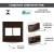 CONJ 2 INTERRUPTORES PARALELO + 2 TOMADAS 10A RECTA SATIN CHOCOLATE BLUX 4X4 na internet