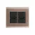 CONJ 2 TOMADAS 20A 4X4 LIZ OURO VELHO COM GRAFITE TRAMONTINA - comprar online