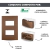 CONJ 1 INTERRUPTOR SIMPLES + 1 TOMADA 20A RECTA SATIN CORTEN BLUX 4X2 - SOS MATERIAIS