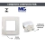 CONJ DE EMBUTIR MÓVEIS 2 INTERRUPTORES PARALELO LINHA SLEEK MARGIRIUS - SOS MATERIAIS