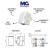 MÓDULO INTERRUPTOR PARALELO 10A-250V LINHA SLEEK BRANCA MARGIRIUS - SOS MATERIAIS