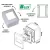 CAIXA DE SOBREPOR 1 INTERRUPTOR SIMPLES + 1 INTERRUPTOR PARALELO BRANCO OVERLAP BLUX - SOS MATERIAIS
