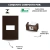 CONJ 1 TOMADA INTERNET RJ45 RECTA SATIN CHOCOLATE BLUX 4X2 na internet