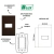 CONJ 1 TOMADA INTERNET RJ45 RECTA SATIN CHOCOLATE BLUX 4X2 - loja online