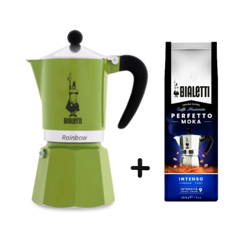 RAINBOW VERDE 6 TAZAS + CAFÉ - comprar online