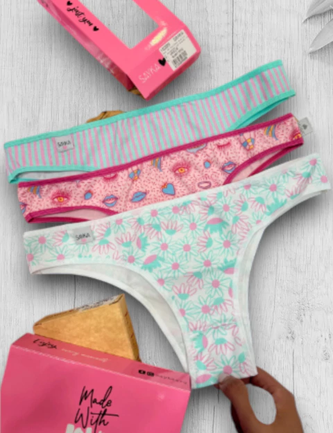 Vedetina alg/lycra estampada (SAY201) - comprar online