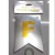 BANDERIN FC METALIZADO PLATA LETRA DORADA - comprar online