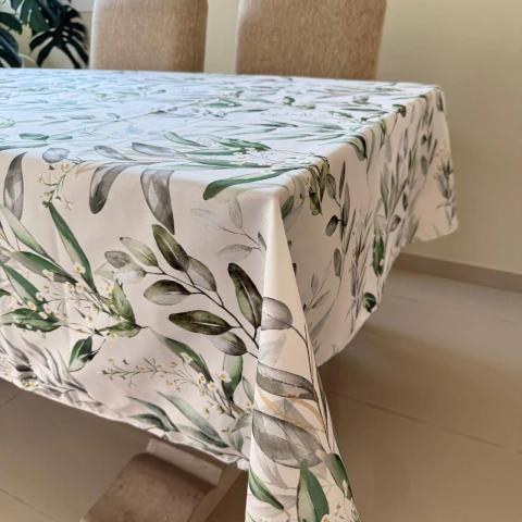 EUCALIPTO: MANTEL GABARDINA ACRILICA ANTI MANCHAS (2,50 X 1,50) - comprar online