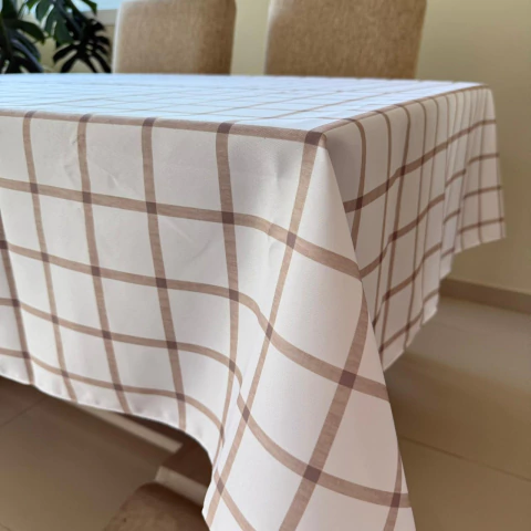 A CUADROS FONDO BLANCO: MANTEL GABARDINA ACRILICA ANTI MANCHAS (2,50 X 1,50) - comprar online