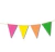 BANDERIN TRIANGULAR MULTICOLOR FLUO CHICO - comprar online