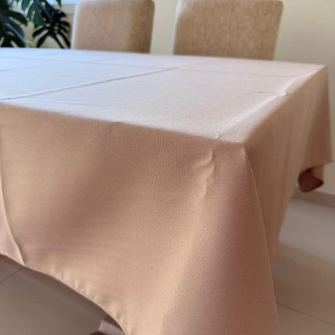 BEIGE LISO MANTEL GABARDINA ACRILICA ANTI MANCHAS (2,50 X 1,50) - comprar online