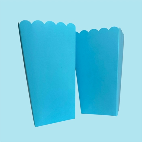 Pochoclera LR alta x 10 Celeste bandera - comprar online