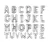 Globo LETRAS PLATA 40 cm. V - comprar online