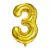 Globo Numero 80 cm. DORADO 3 - comprar online