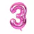 GLOBO NUMERO 80 CM. FUCSIA 3 - comprar online