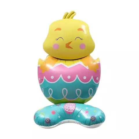 Globo Pollito en Huevo con Base 1 metro - comprar online