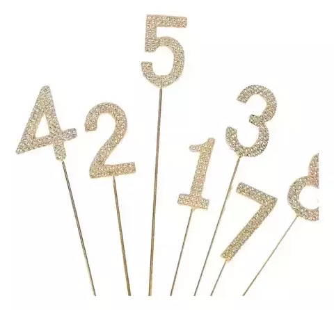 Numero Acrilico con Strass N.6 - comprar online