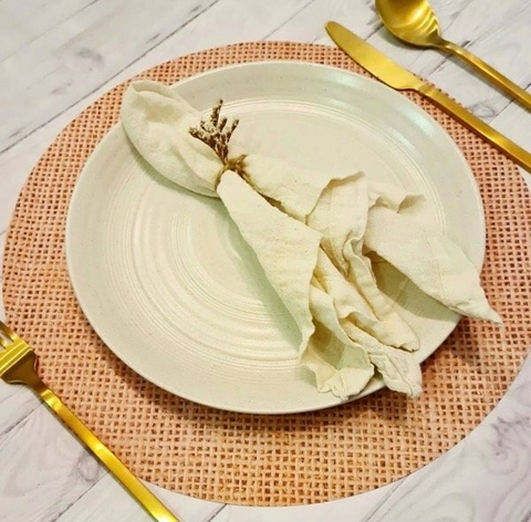 Plato de Sitio PLT redondo Arpillera x20 PLT - comprar online