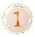 PLATO UNO ROSA CHICO X10 - comprar online