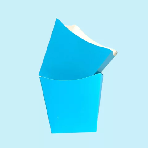 Pochoclera LR baja x 10 Celeste bandera - comprar online