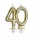 Vela Numero Doble 40 Dorada - comprar online