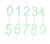 Vela Numero VERDE AGUA. Numero: 9 - comprar online