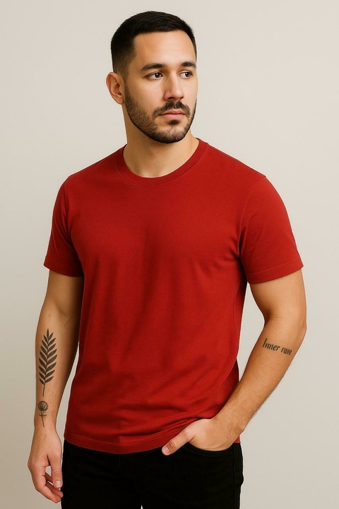 Camisa Básica Lisa Malha Peruana 40.1 Pima