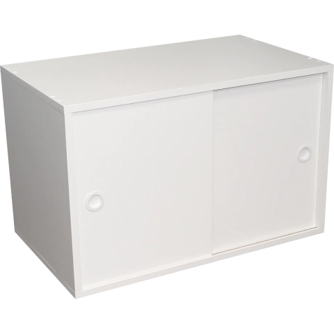 Armário Kit 64 com Porta Correr Branco