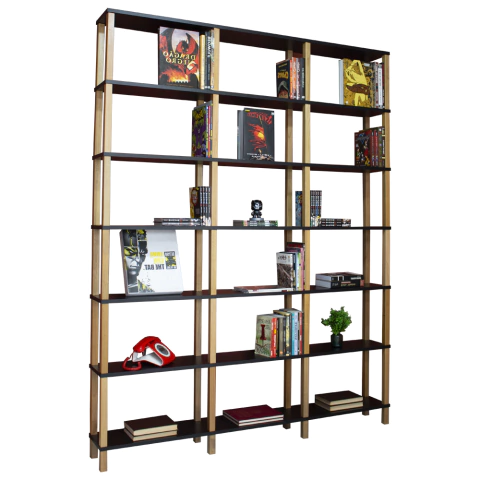 Estante 172x23x221 Preta C/ 6 Prat. 33cm