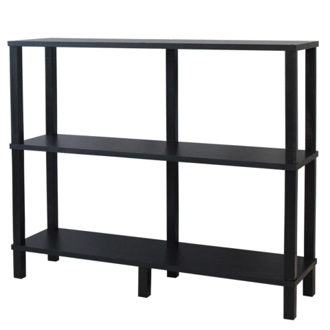 Aparador Preto c/ Montantes Pretos 100x26x81