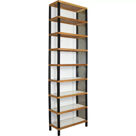Armário Evolukit Expositor Vidro Black Montantes 234x70x31