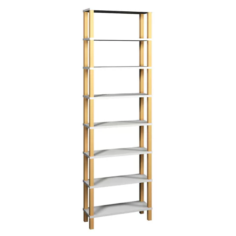 Estante 60x26x195 Branca c/ 7 Prat. 24,3cm