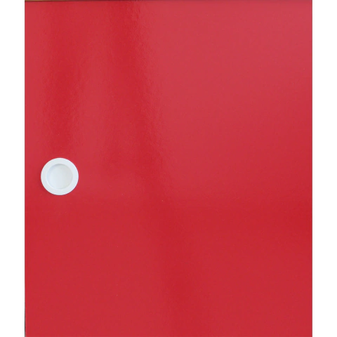 Porta 70x45 Vermelha c/ Puxador Branco