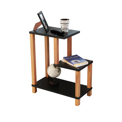 Mesa Canto Preta p/ Sofá