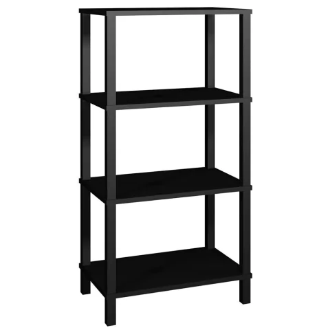 Estante 60x38x116 Preta Montantes Pretos