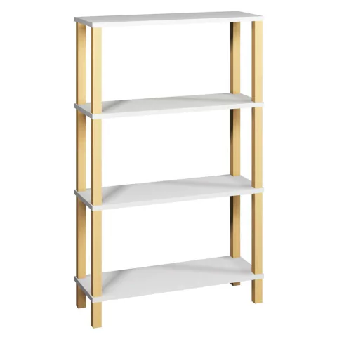 Estante 72x26x116 Branca c 3 Prateleiras 33cm