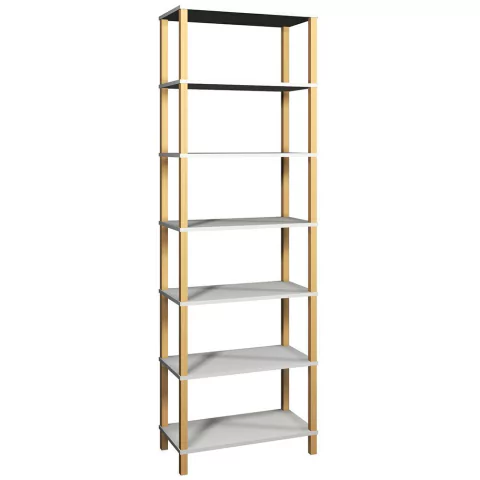 Estante 72x38x221 Branca c/ 6 Prateleiras 33cm