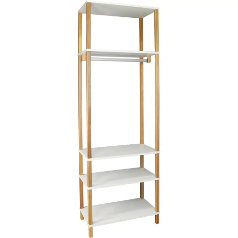 Closet Branco de Montantes Solteiro 72x38x212