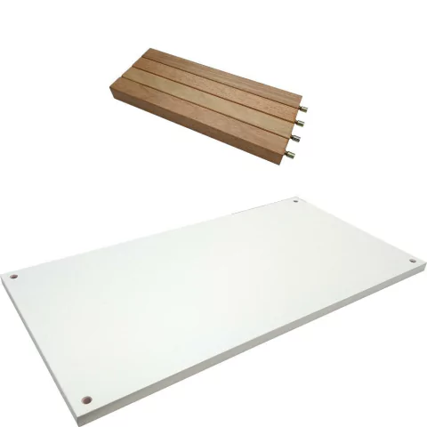 Complemento p/ Estante - 1x Prateleira 72x38 Branca 33cm Altura