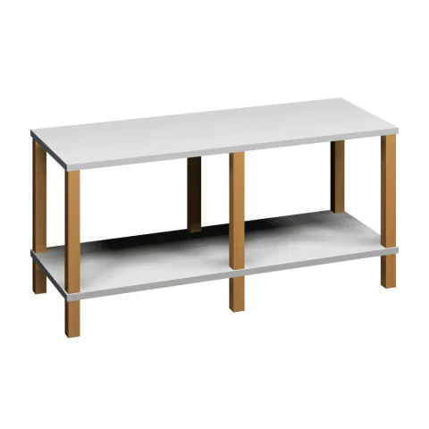 Estante 100x38x47 Branca c/ 1 Prat. 33cm