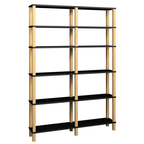 Estante 116x23x168 Preta - by Pipoca e Nanquim