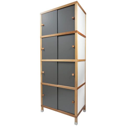 Armário 744-4 Portas Cinza ACM