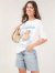 Bermuda Jeans Feminina Cintura Alta com Puídos - loja online